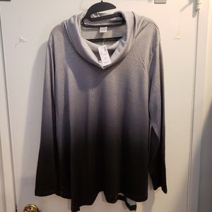 Cowl neck long sleeved top